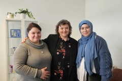 Claudia Arslan Wenger mit Freunden